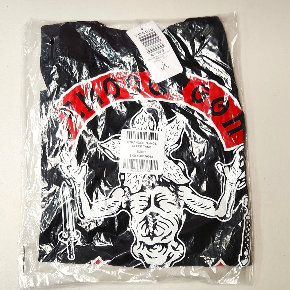 ❤️NWT TORRID CAMI STRANGER THINGS DEMOGORGON TANK TEE - PLUS SIZE - Picture 4 of 10